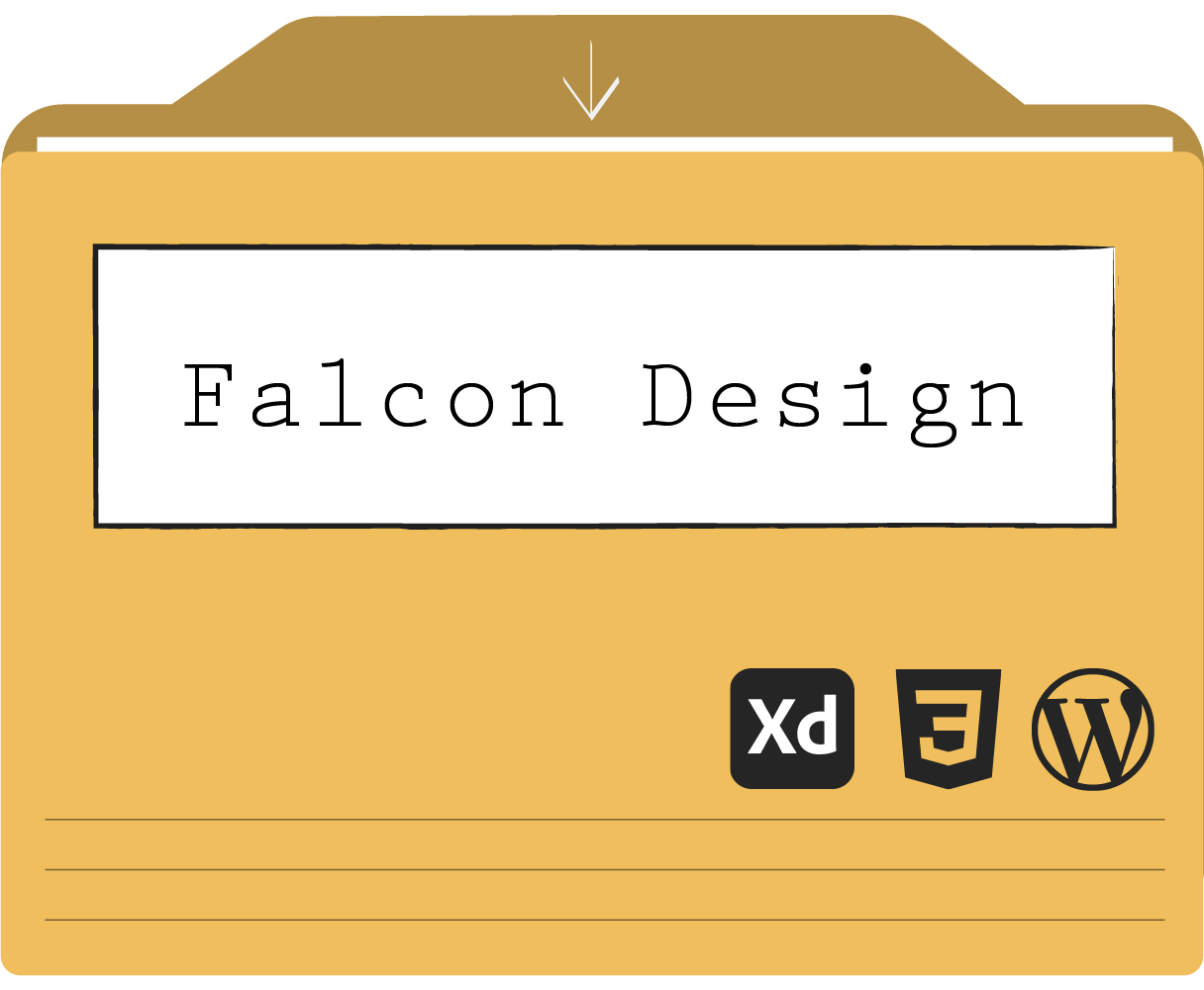 Falcon Design Website thumbnail.